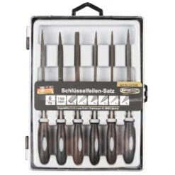 Schlüsselfeilen Satz 6 -teilig Mit Kunststoffheft Und Kunststoffbox