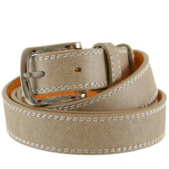 Herren Gürtel Länge 115-135 Cm Grau