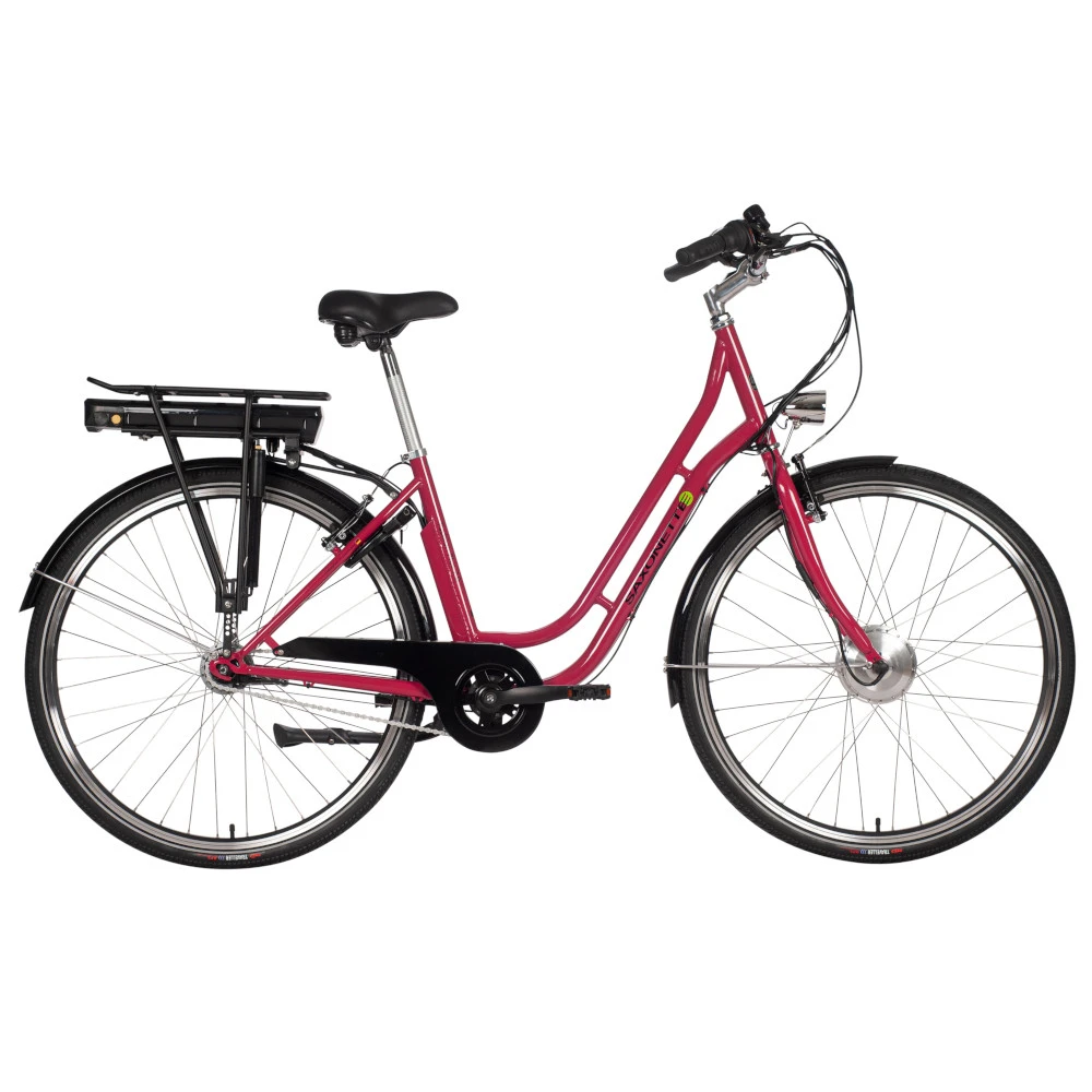 Fahrrad E-Bike City Pedelec Rot Glanz 28'' 3 Fahrrad E-Bike City Pedelec Rot Glanz 28''