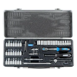 Steckschlüsselsatz 46-teilig Aus Chrom-Vanadium Stahl