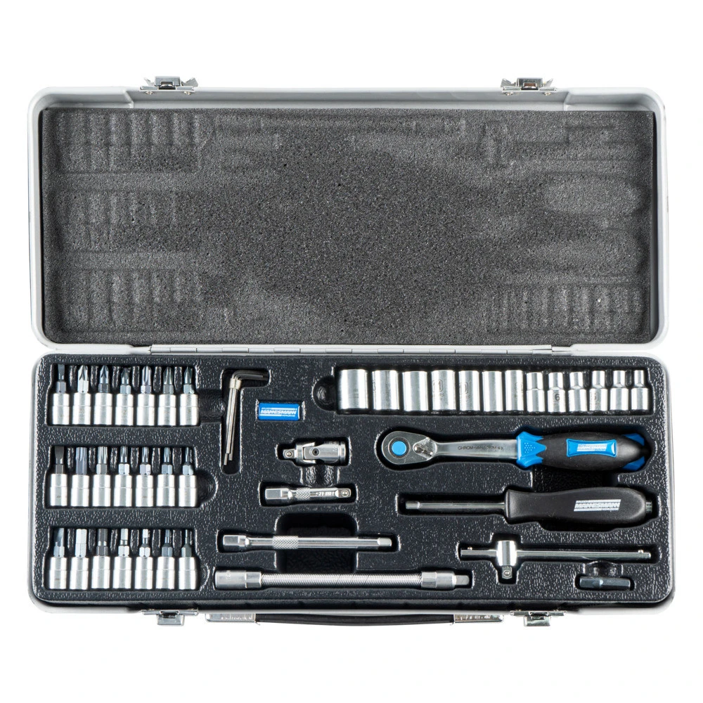 Steckschlüsselsatz 46-teilig Aus Chrom-Vanadium Stahl 3 Steckschlüsselsatz 46-teilig Aus Chrom-Vanadium Stahl