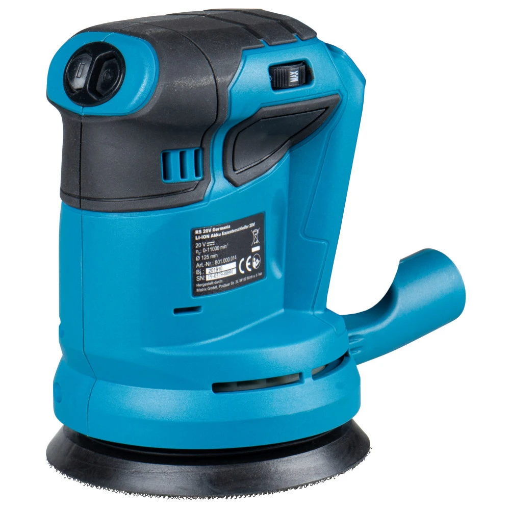 GERMANIA Plattform Akku-Exzenterschleifer 20 V Mit Schleifpapier Und Staubbeutel 5 GERMANIA Plattform Akku-Exzenterschleifer 20 V Mit Schleifpapier Und Staubbeutel – Bild 3