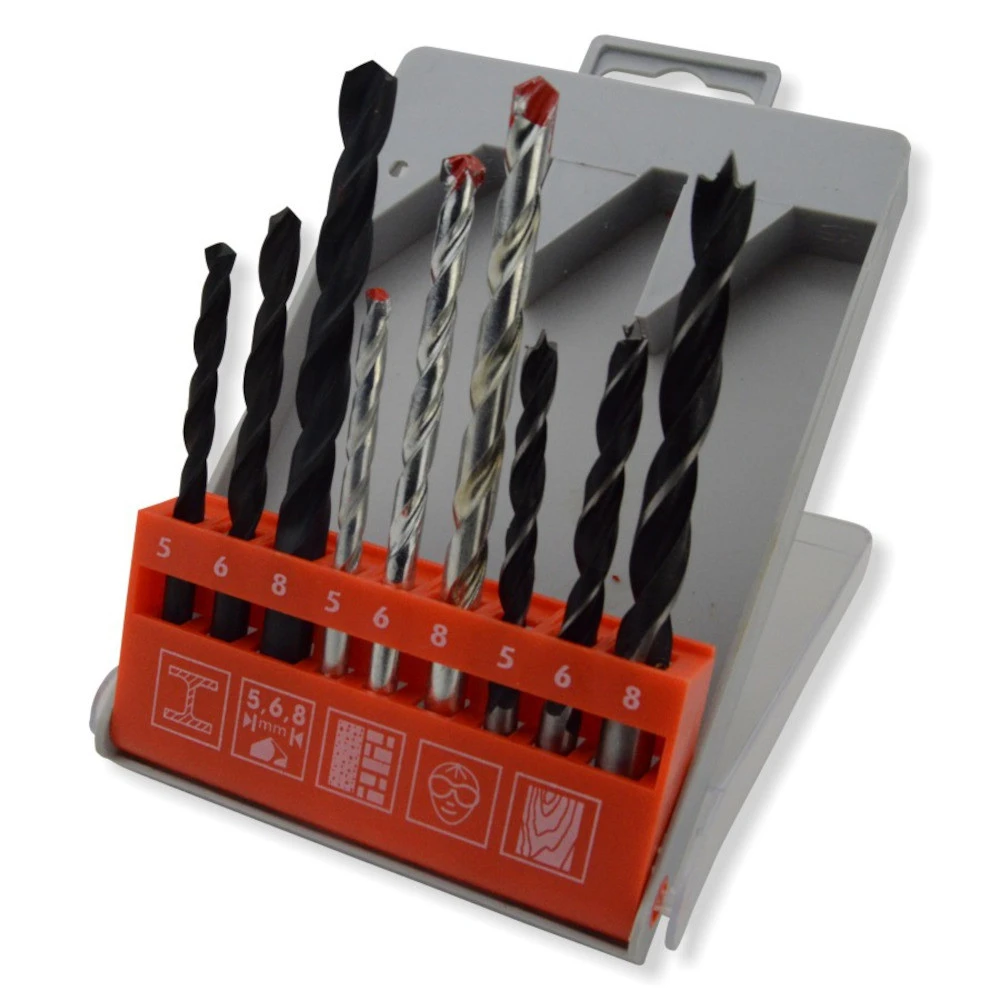 Kombi-Bohrersatz 9-teilig 3 Kombi-Bohrersatz 9-teilig