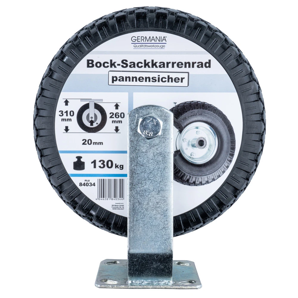 Bock-Schubkarrenrad 260 Mm Mit Metallfelge 5 Bock-Schubkarrenrad 260 Mm Mit Metallfelge – Bild 3