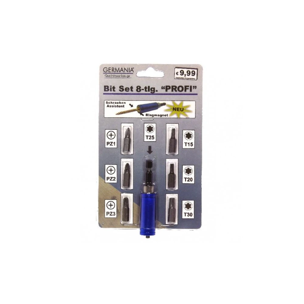 GERMANIA Profi Bitsatz 8-teilig Aus S2 Stahl 3 GERMANIA Profi Bitsatz 8-teilig Aus S2 Stahl