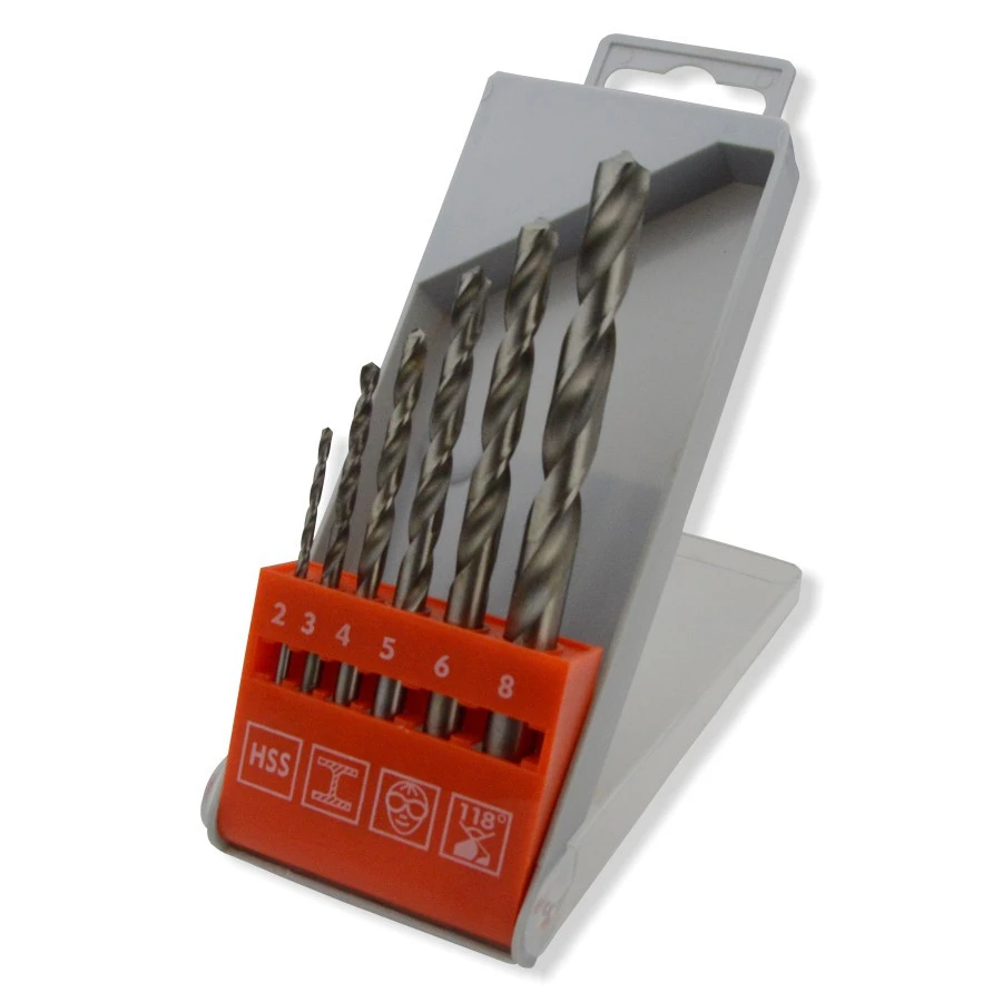 HSS Bohrerkassette 6-teilig Geschliffen 3 HSS Bohrerkassette 6-teilig Geschliffen